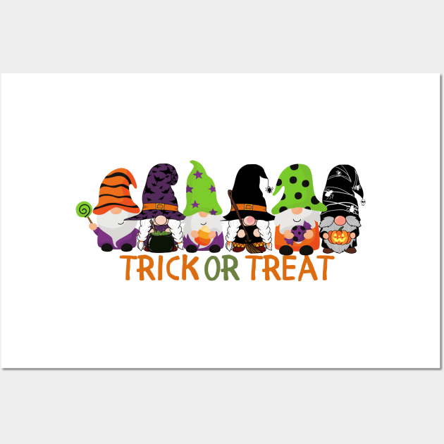 Trick or Treat Gnomes Wall Art by Style24x7